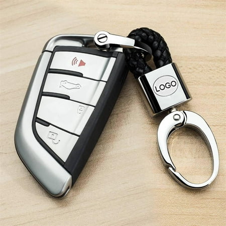 VILLSION 2Pack New Genuine Leather Keychain Brown Car Logo Keyring Emblem Key Chain VILLSION 2Pack New Genuine Leather Keychain Brown Car Logo Keyring Emblem Key Chain